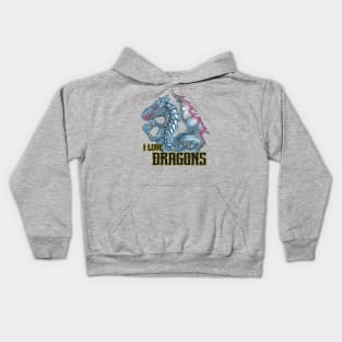 I love dragons Kids Hoodie